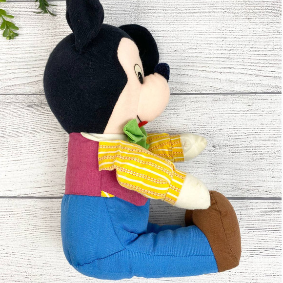 VINTAGE 1970's Mickey Mouse Plush Doll - Picture 9 of 10